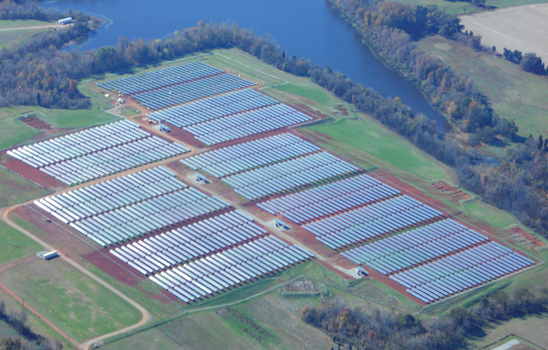 200 acres and is made up of more than63,000 photovoltaic solar panels 