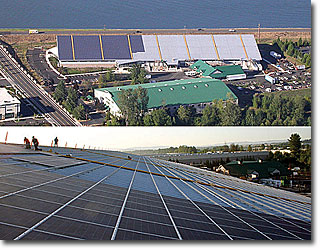 PHC's 870-kilowatt, roof-mounted photovoltaic system